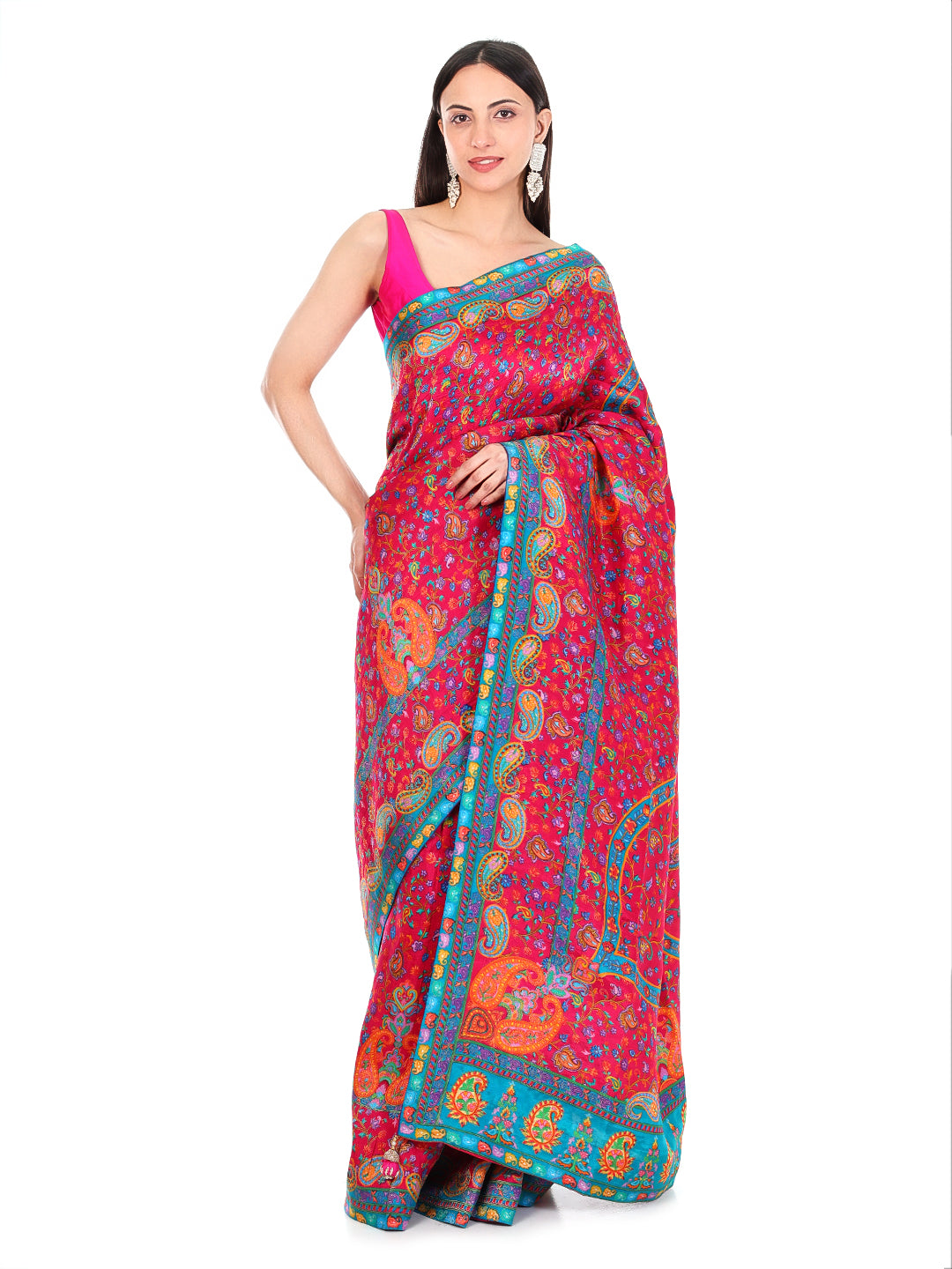 Pashmina Saree Pink