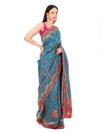 Pashmina Saree Blue