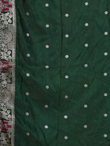 Saree Yellow with Green