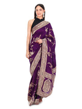 Saree Dark Purple