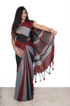 Khadi Cotton Saree Multicolour