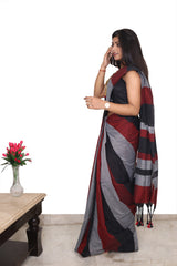 Khadi Cotton Saree Multicolour