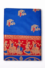 Soft Silk Saree Dark Blue