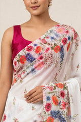 Sujal Saree White