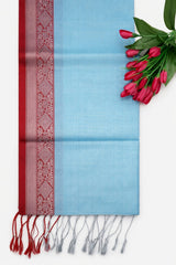 Handloom Saree Light Blue