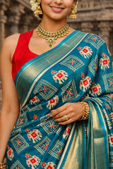 Handloom Saree Green
