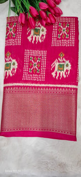 Handloom Saree Pink